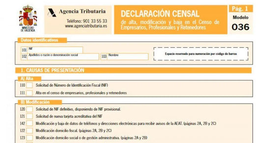Asesoría para realización del Modelo 036